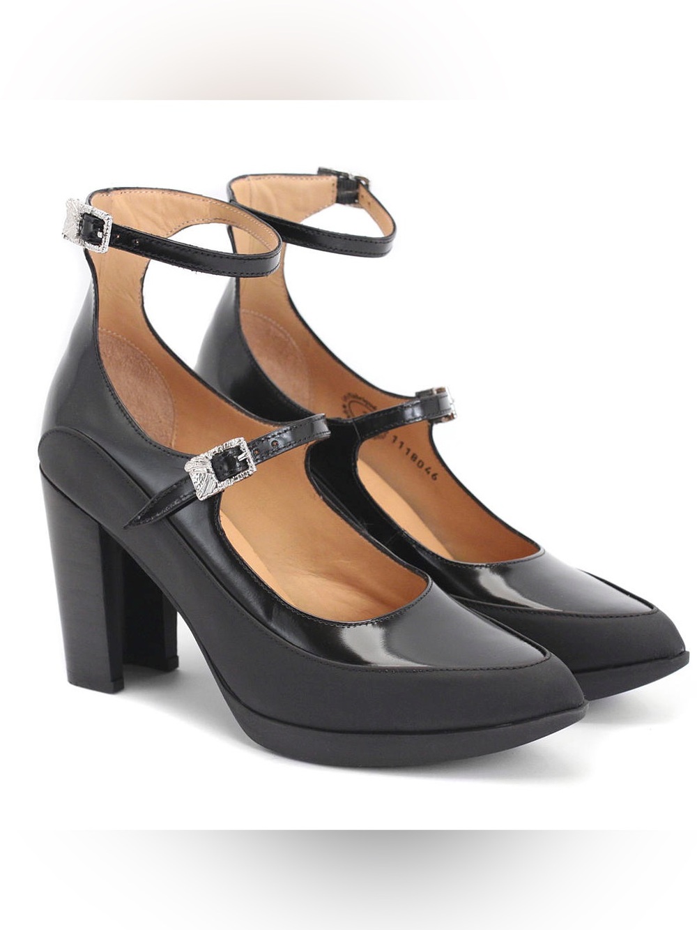 John Fluevog Unite Ghali Mary Jane Heels – Black – Size 11